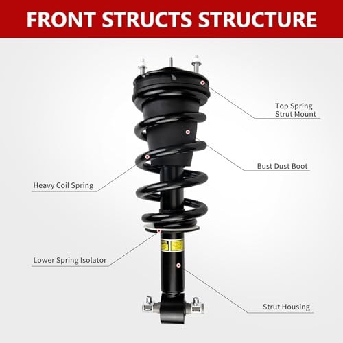 Pair Front Shock Absorber Magnetic Strut Assembly Spring With Electric