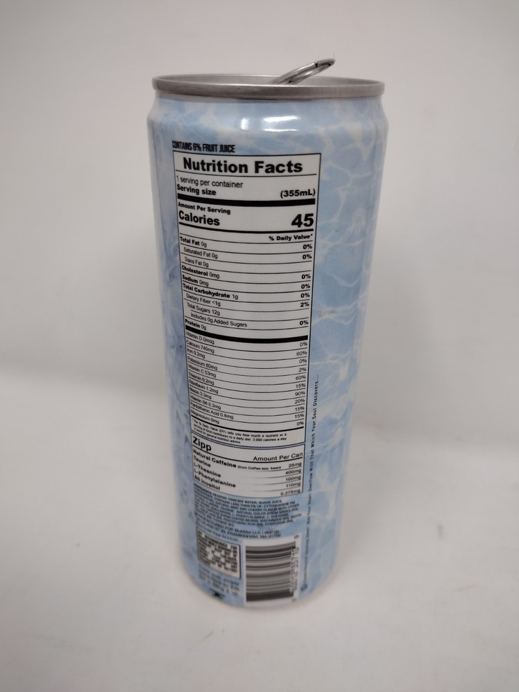 Zipp Energy Drink empty