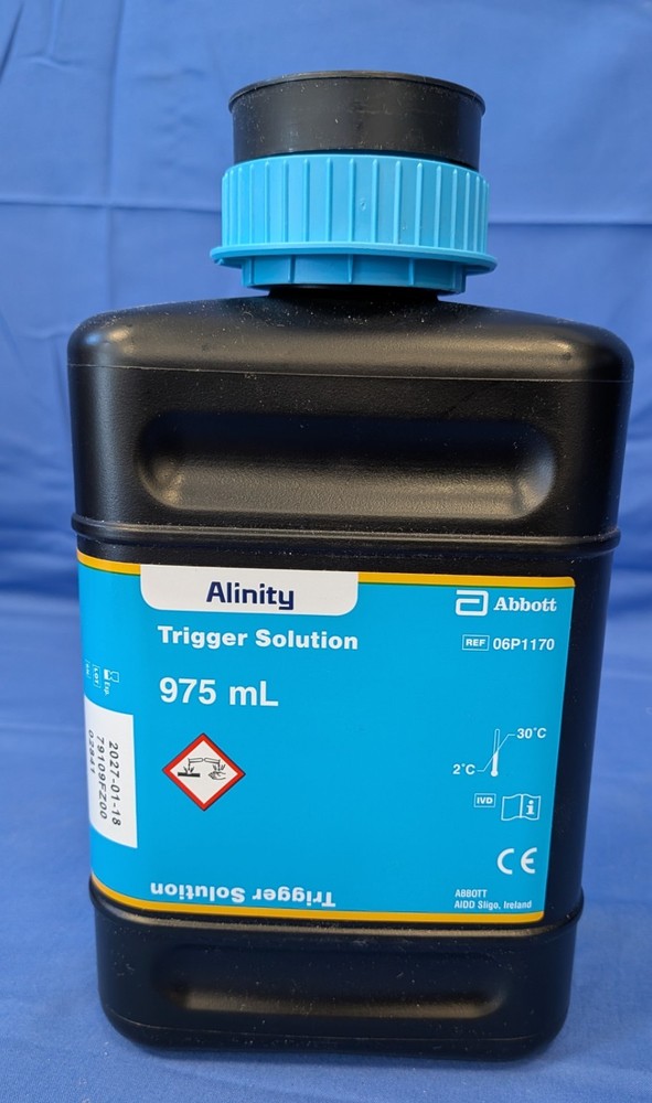 Abbott Alinity 975mL Trigger Solution P/N# 06P1170