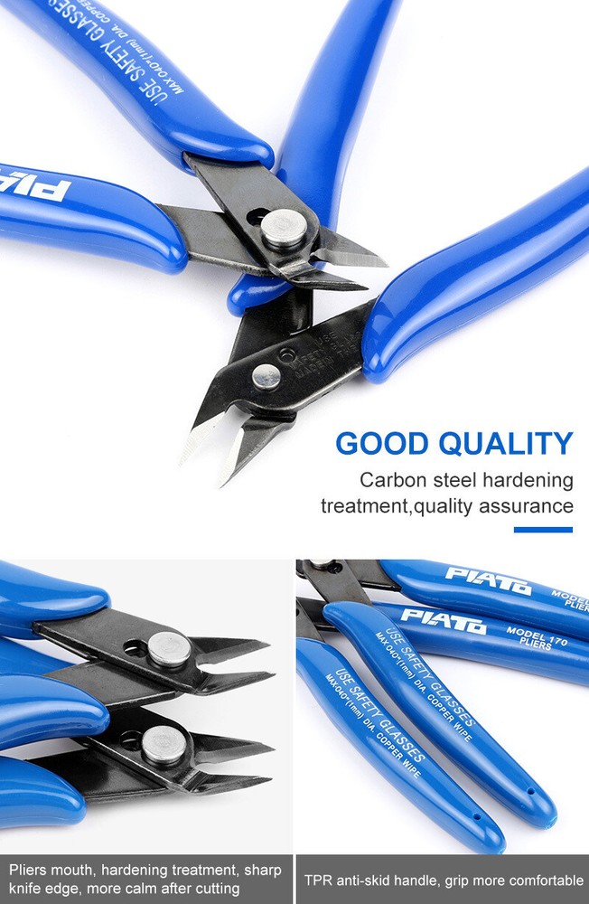 for Plato Model 170 Flush Wire Cable Cutter Cutting Snips Pliers Side DIY Tool