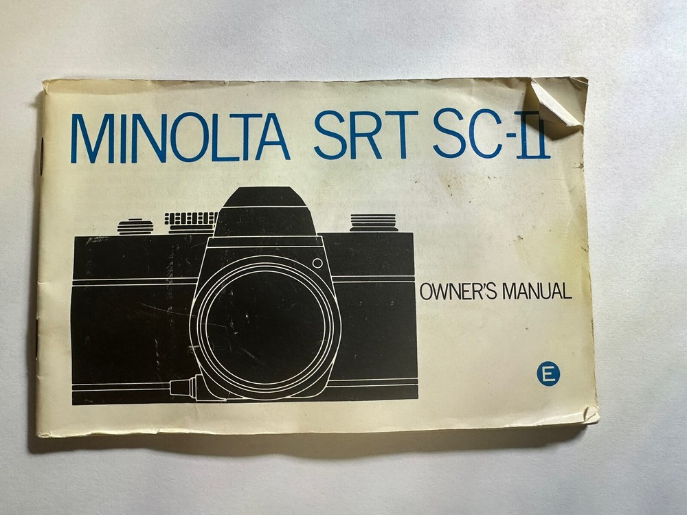 Minolta SRT SC-II Owners Manual