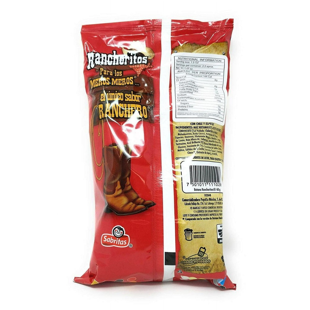 Sabritas Rancheritos Bundle of 12 (2.11oz)