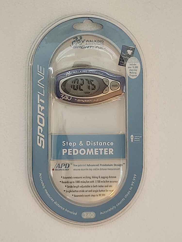 SPORTLINE 340 WALKING ADVANTAGE PEDOMETER ( NEW )
