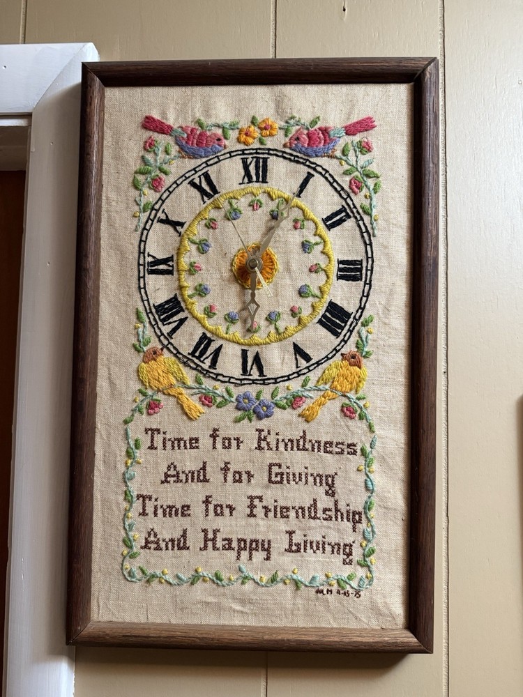 Beautiful Stitch work Clock