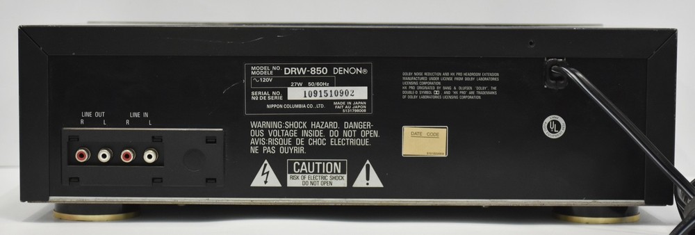 Denon DRW-850 HX PRO Auto Reverse DOUBLE CASSETTE DECK