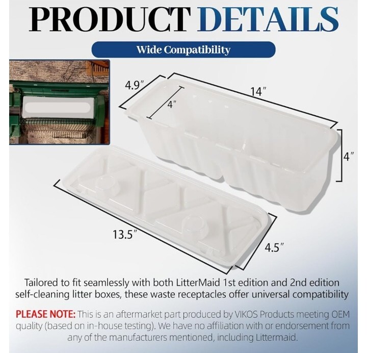 Vikos 20 Pack Litter Box Waste Receptacles