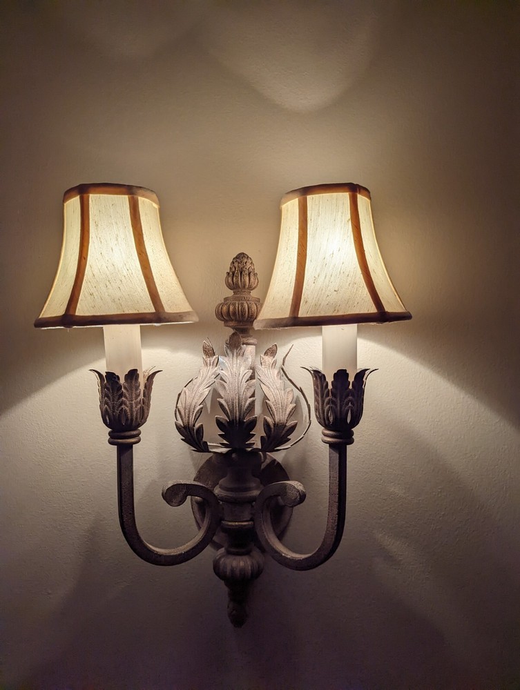Vintage Fine Art Double Wall Sconces
