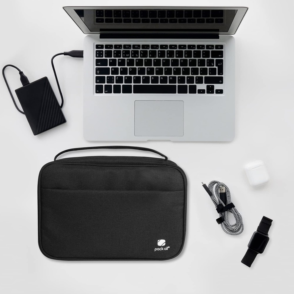 Electronic Organizer Plus, Larger Capcity Cable Organizer Bag, Shockproof Car...