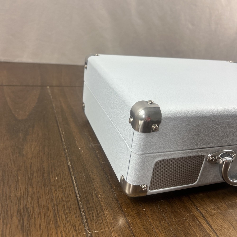 Victrola Journey+ Bluetooth Record Player Suitcase Blue Open Box Tested Working