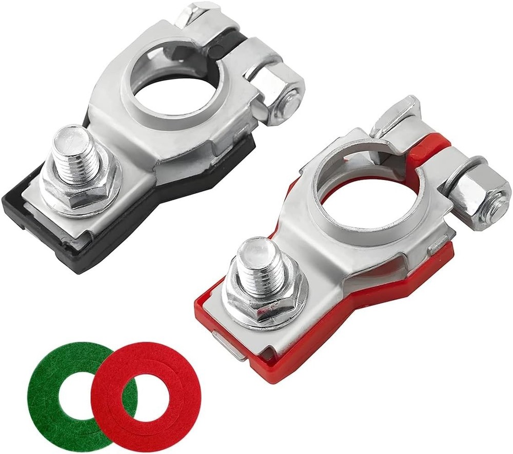 Easy-Install Corrosion-Resistant Battery Cable Terminals - Positive & Negative