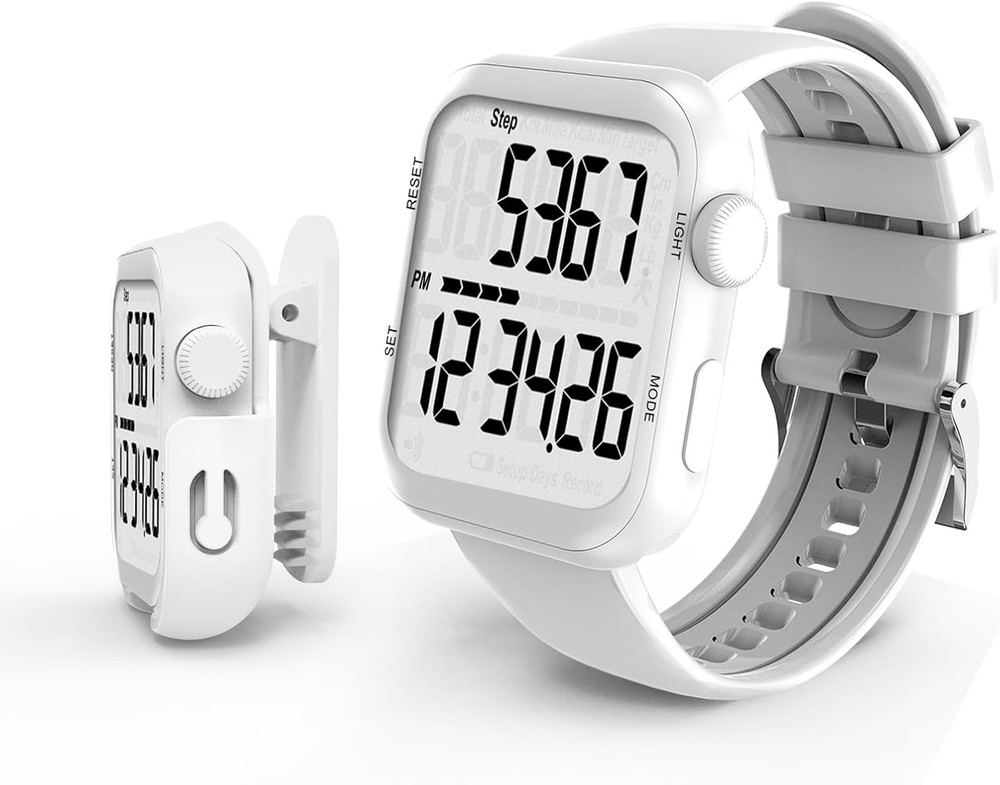 Pedometer Watch, Multi-Function Pedometer for Walking Steps and Miles, 3D Super