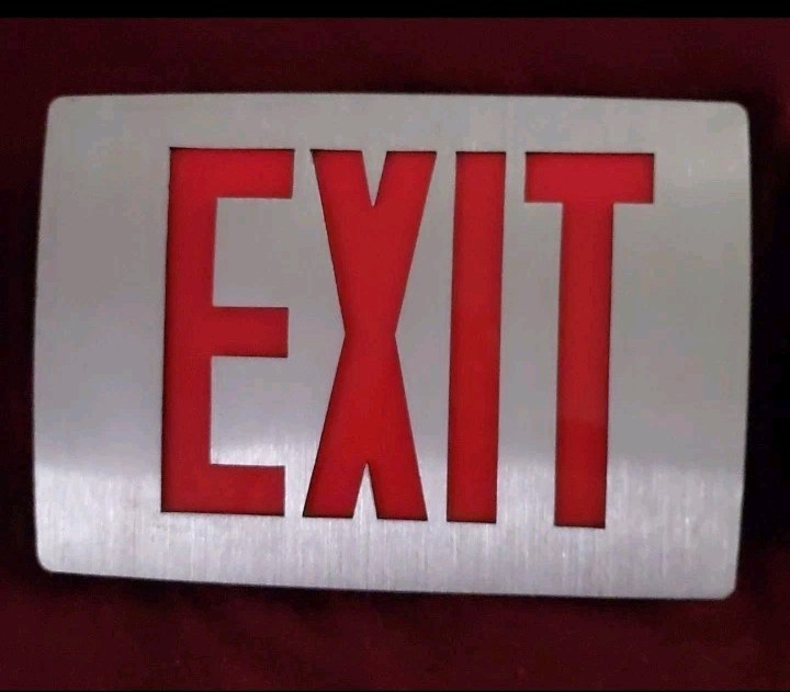 2 Exit Signs
