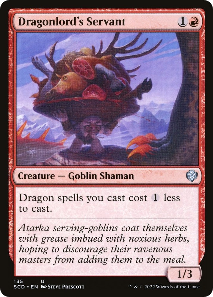 Dragonlord's Servant Starter Commander Decks 135 MTG LP