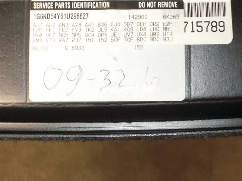00 01 DEVILLE AUDIO EQUIPMENT 400603