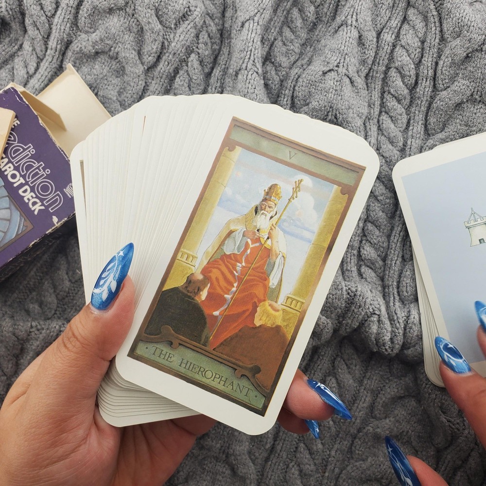 Prediction Tarot by Bernard Stringer 78 Card Tarot Deck USED