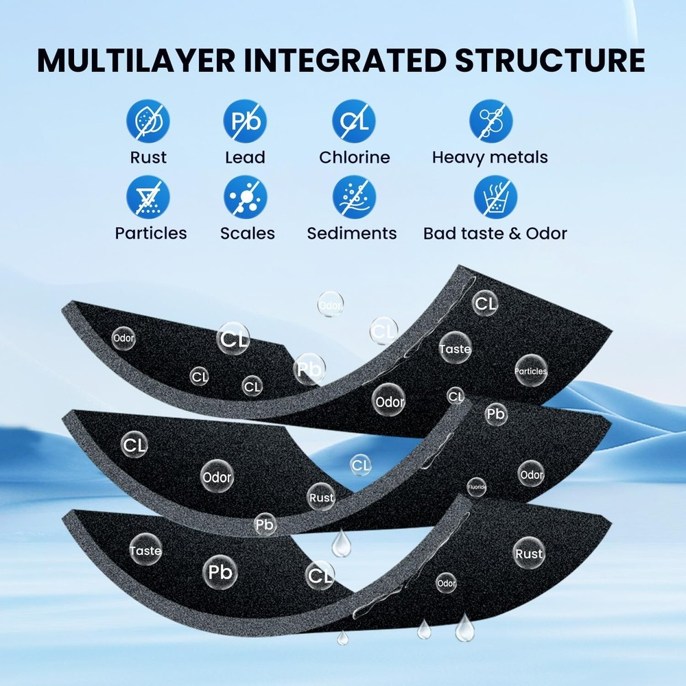 RWF0600A Refrigerator Water Filter Replacement for GE SmartWater MWFA,GWFA,4PACK