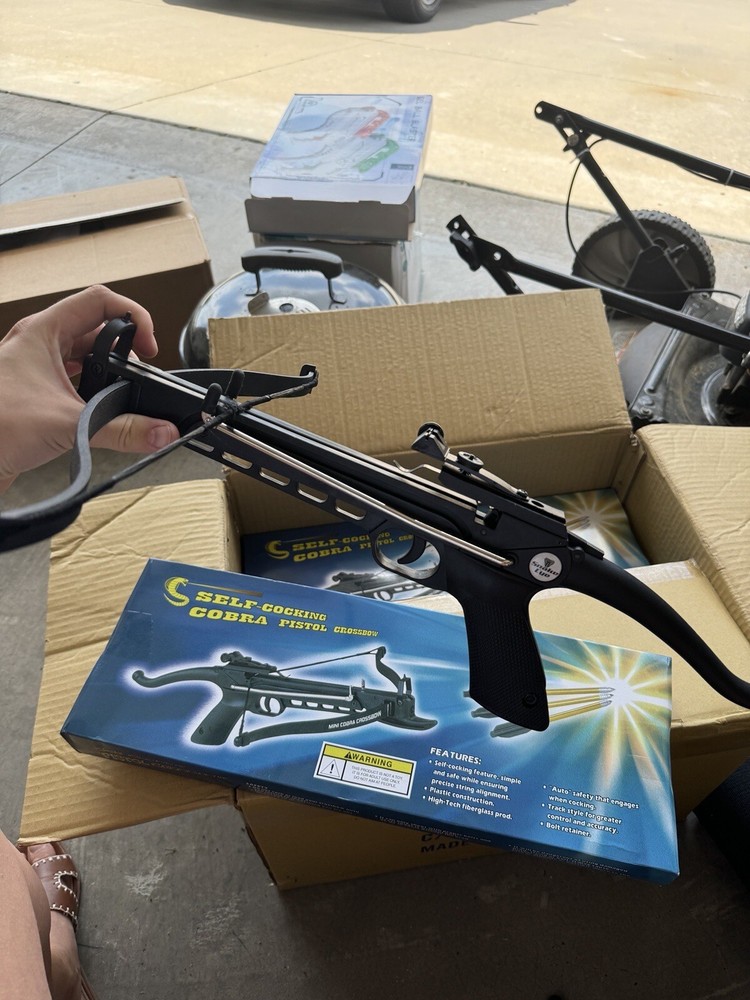 Cobra Mini Crossbow Pistol Self Cocking Carbon Composite Site