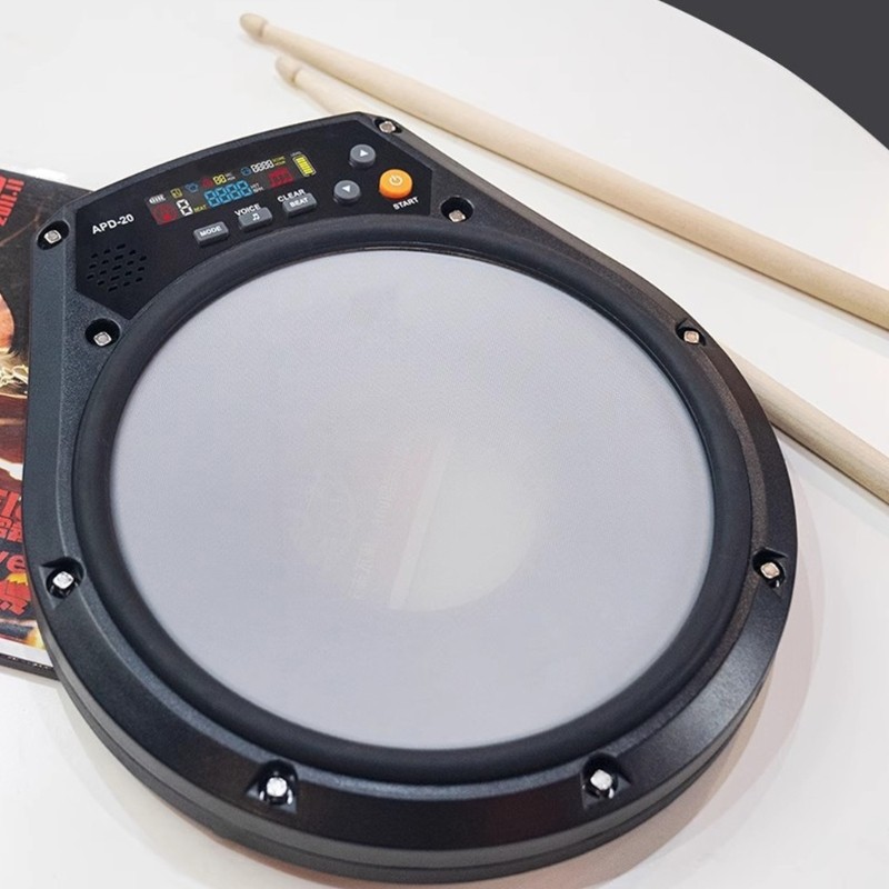 APD-20 Electronic Drum Pad Metronome Training Pad Mute Drum Beating Board