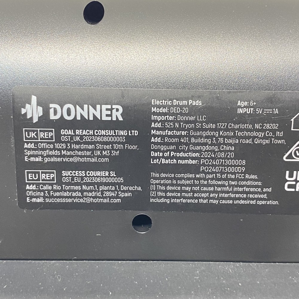 Donner Electronic Drum Pad DED-20