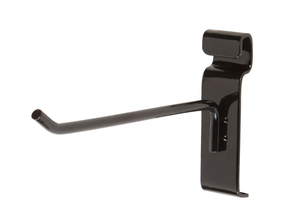 6" Wire Grid Hooks Hook Peg Gridwall 25 Black 6mm Tubing Display Wiregrid