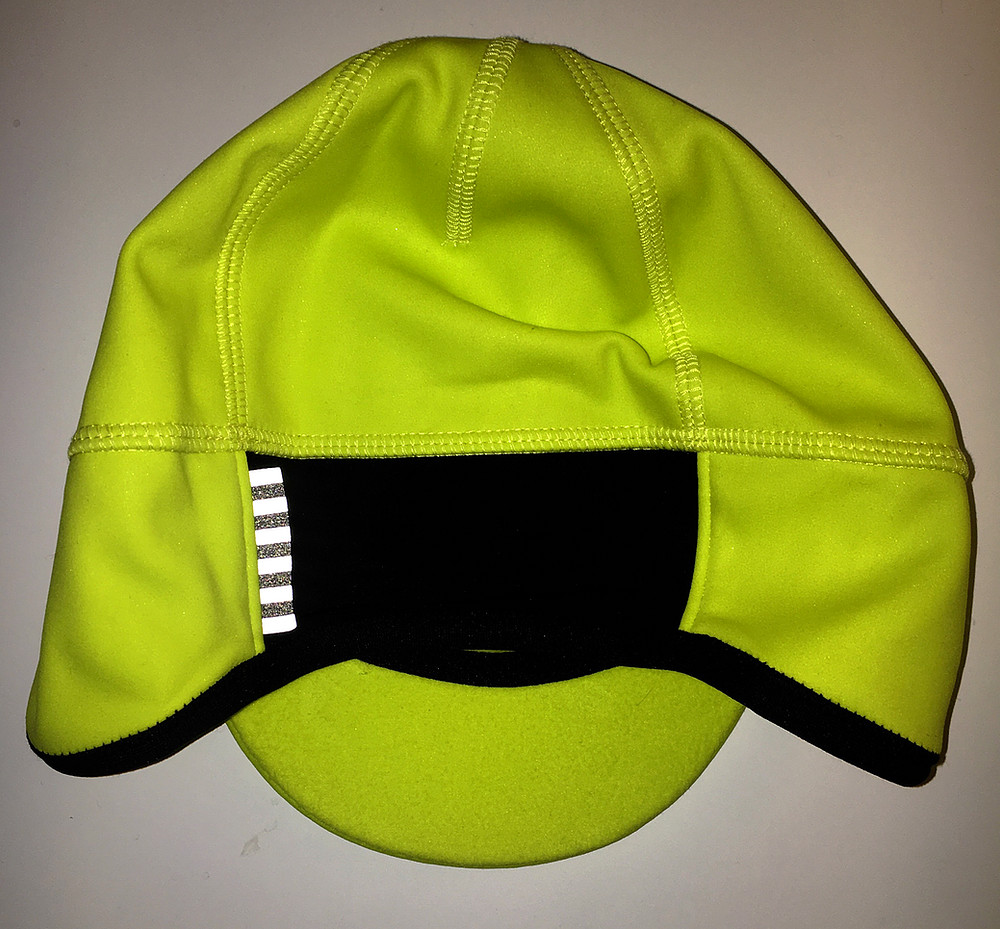 RAPHA PRO TEAM WINTER CHARTREUSE CYCLING HAT CAP OSFM FITS LIKE A SMALL MEDIUM