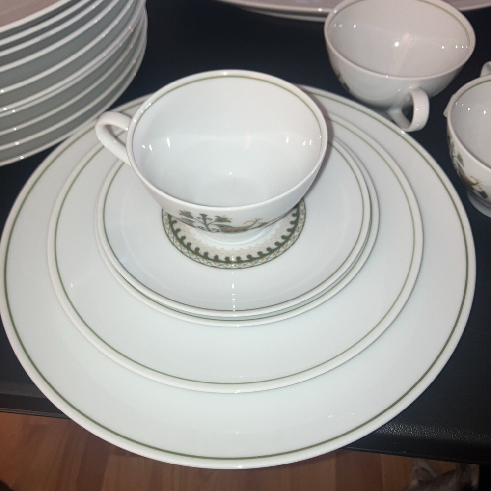 Noritake Hermitage 5 Piece Setting Dinner, Salad, Bread Plate Cup/saucer