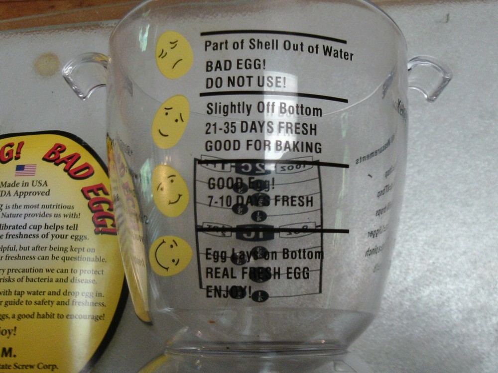 Good Egg Bad Egg Freshness Guide Plastic Measuring Cup