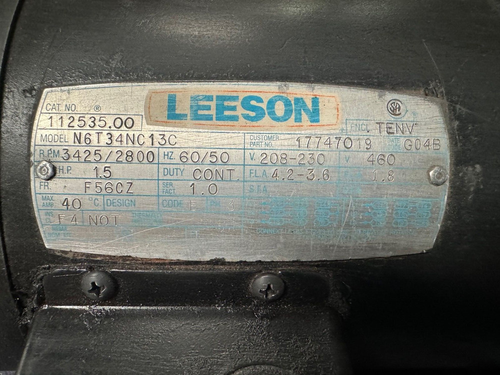 Leeson Grinding Spindle