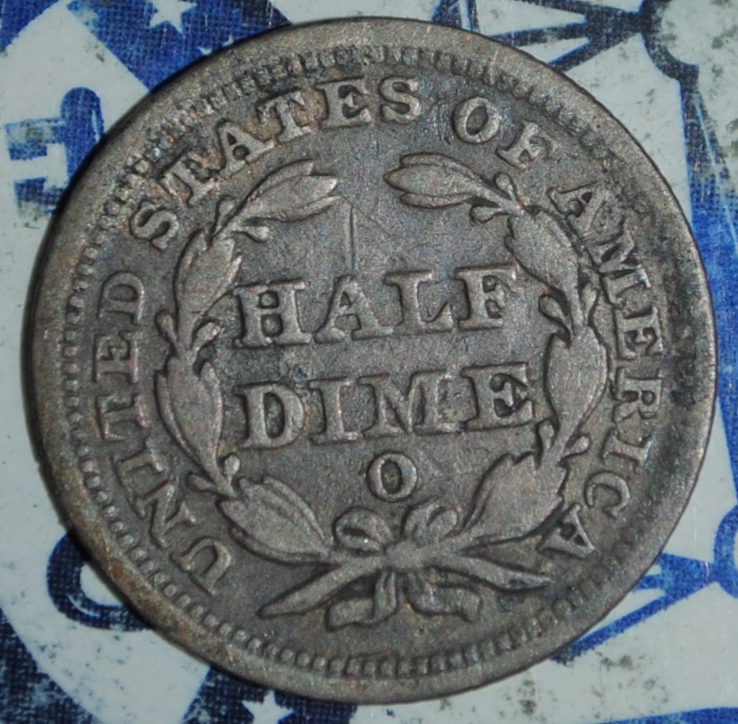 1859 O Seated Liberty Half Dime {{{3806