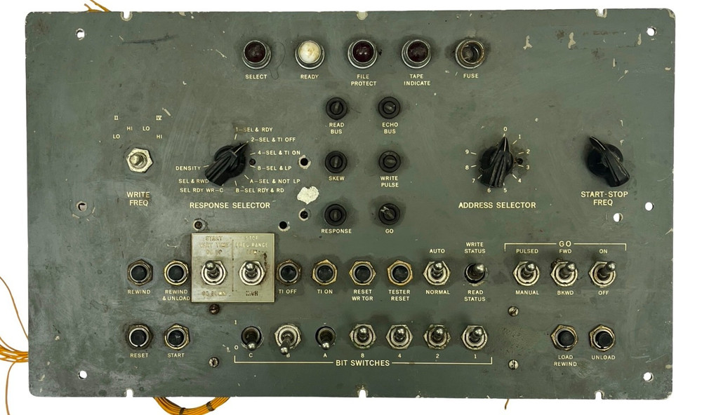 Vintage Audio Visual Panel BIT Switch Response Selector Tape Frequency Televisio