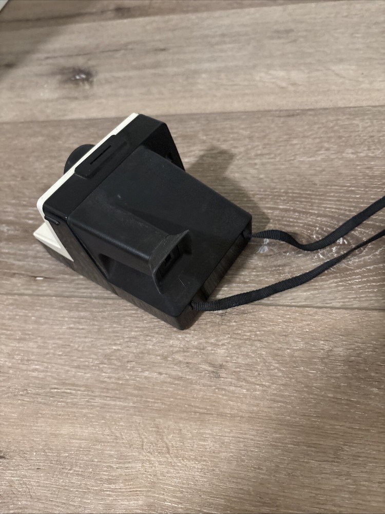 Polaroid White SX-70 One Step Rainbow Instant Camera w/Strap