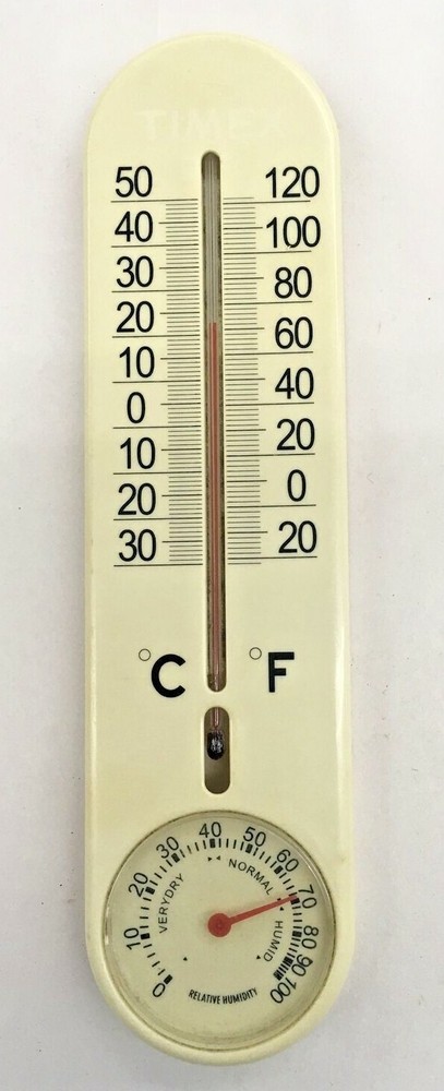 Timex Plastic Wall Thermometer/Hygrometer