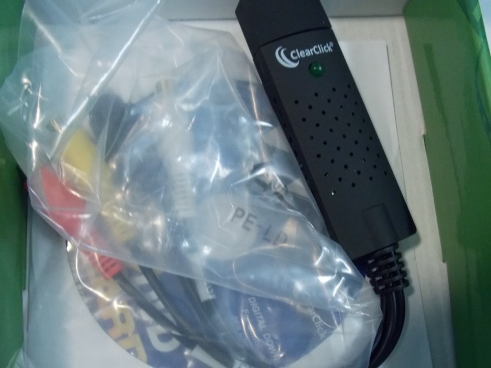 CLEARCLICK VHS 2 DVD WIZARD WITH USB CAPTURE DEVICE