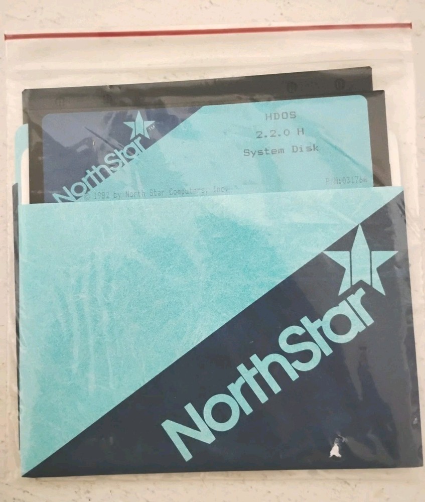 NorthStar HDOS Hard Disk Operating System Kit 2.2.0H Manual + System Diskette