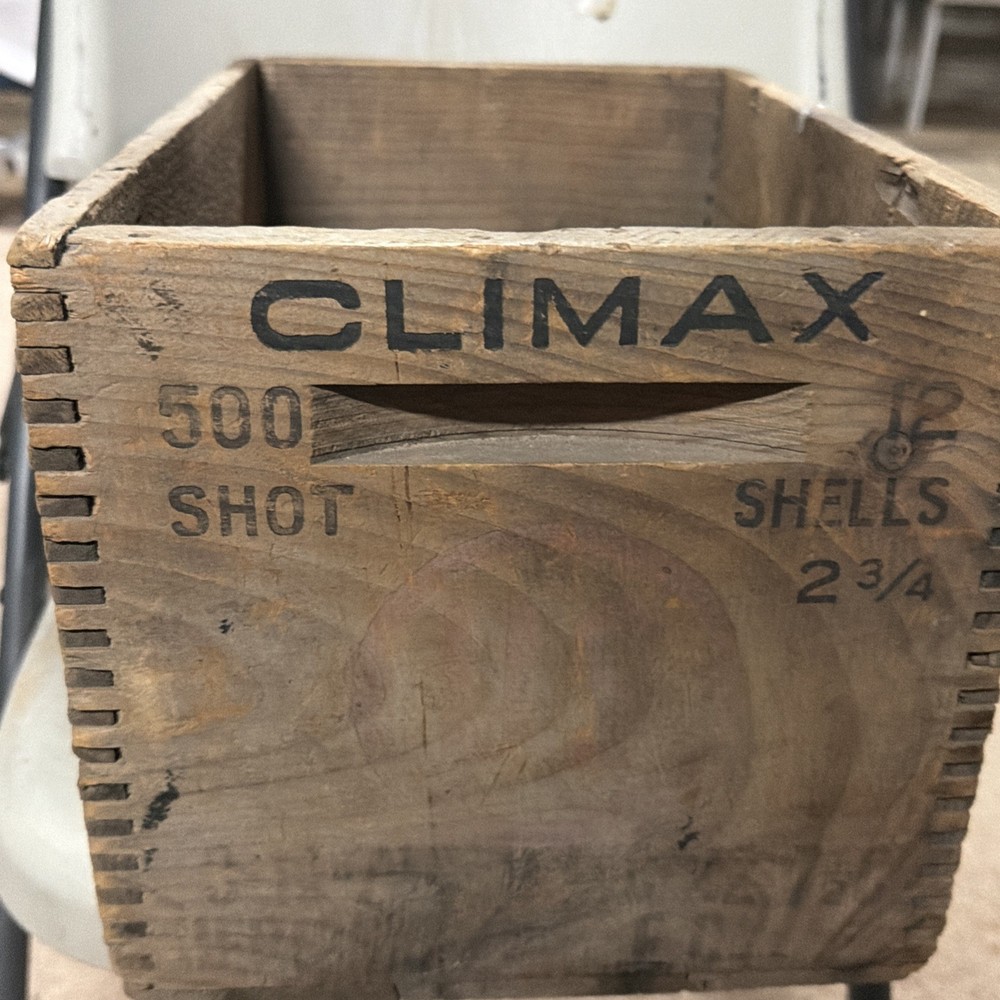 Climax Shot-shells Wooden Box
