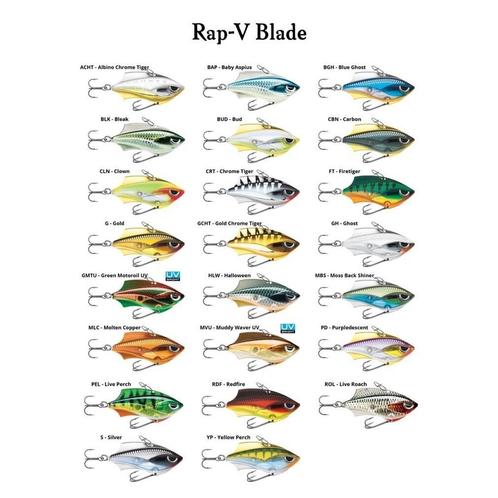 Rap V Blade Yellow Perch 1/2 oz