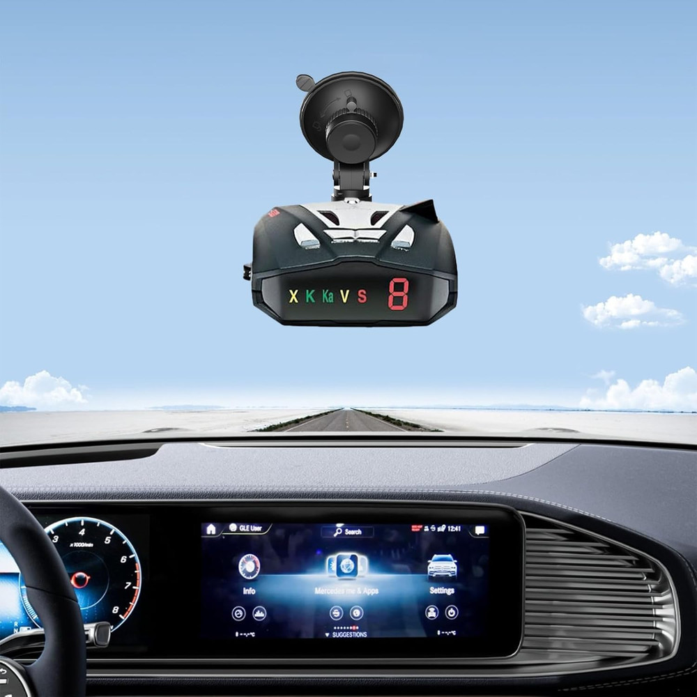 Cobra Radar Mount, Suction Cup Holder for Windshield & Dashboard, Compatible wit