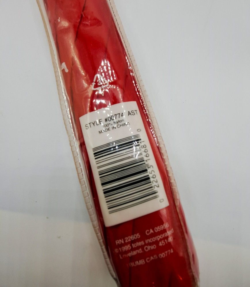 NEW Totes Chromatics Pushbutton Automatic Open Umbrella Style 0774K RED