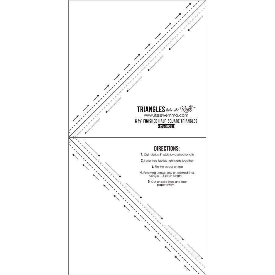 It's Sew Emma Triangles on a Roll, Half-Square Triangles - 1in Finished
