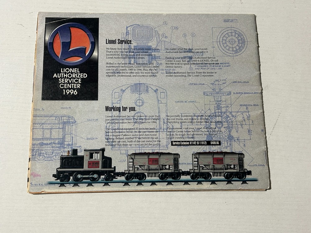 Lionel Model Train Catalog 1996 - Some Loose Binding