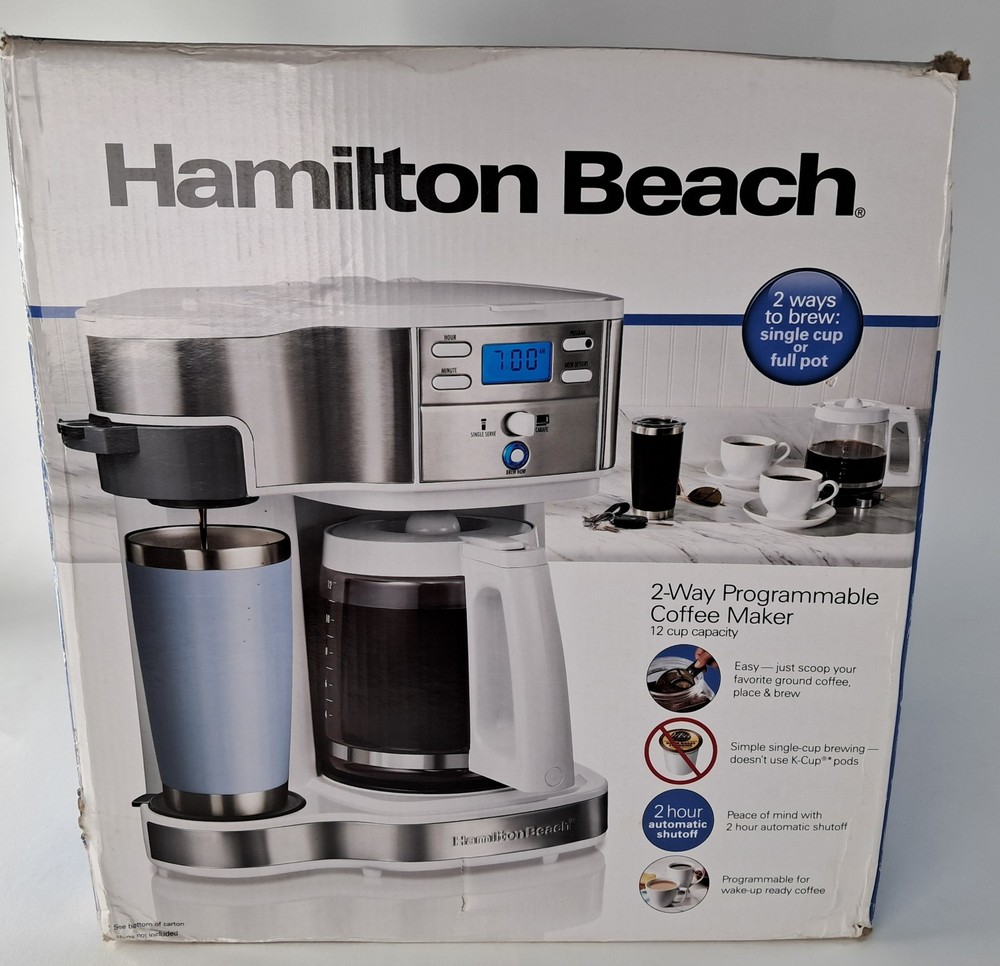 Hamilton Beach 2-Way Programmable Coffee Maker 49933 *NEVER USED*