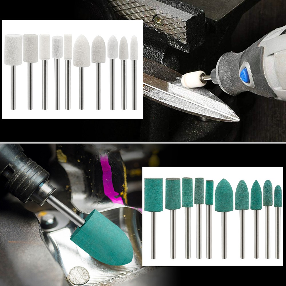 50PCS Polishing Bits, Grinding Wheels, Wool Felt Sesame Rubber Cowhide Tools Kit