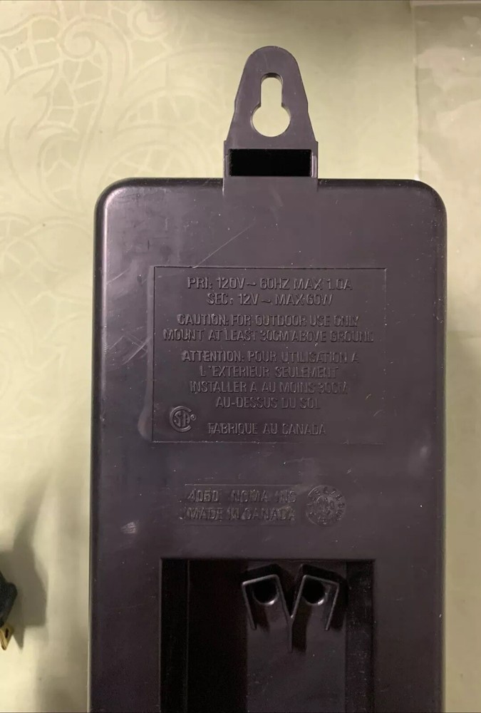 Noma Moonrays Low Voltage Garden Patio Lighting POWER SOURCE ONLY!