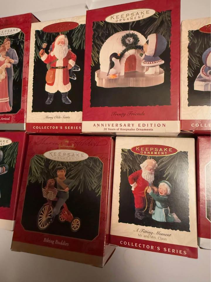 12 Vintage Hallmark Keepsake Ornaments