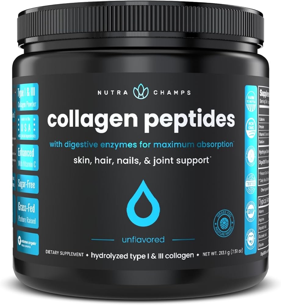 Collan Peptides Powder - Enhanced Absorpt, Double Hydrolyzed, Grass