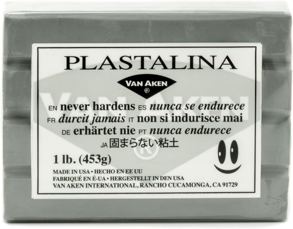 Plastalina Modeling Clay - Gray, 1 Lb, Modeling Clay
