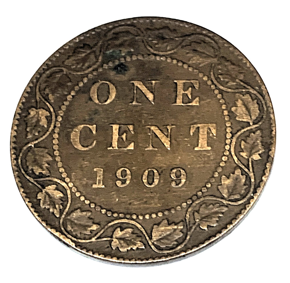 # C2299   CANADA   COIN,     LARGE CENT   1909