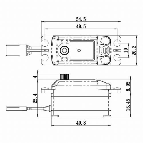 Savox High Voltage Coreless Low Profile Digital Servo with Soft Start