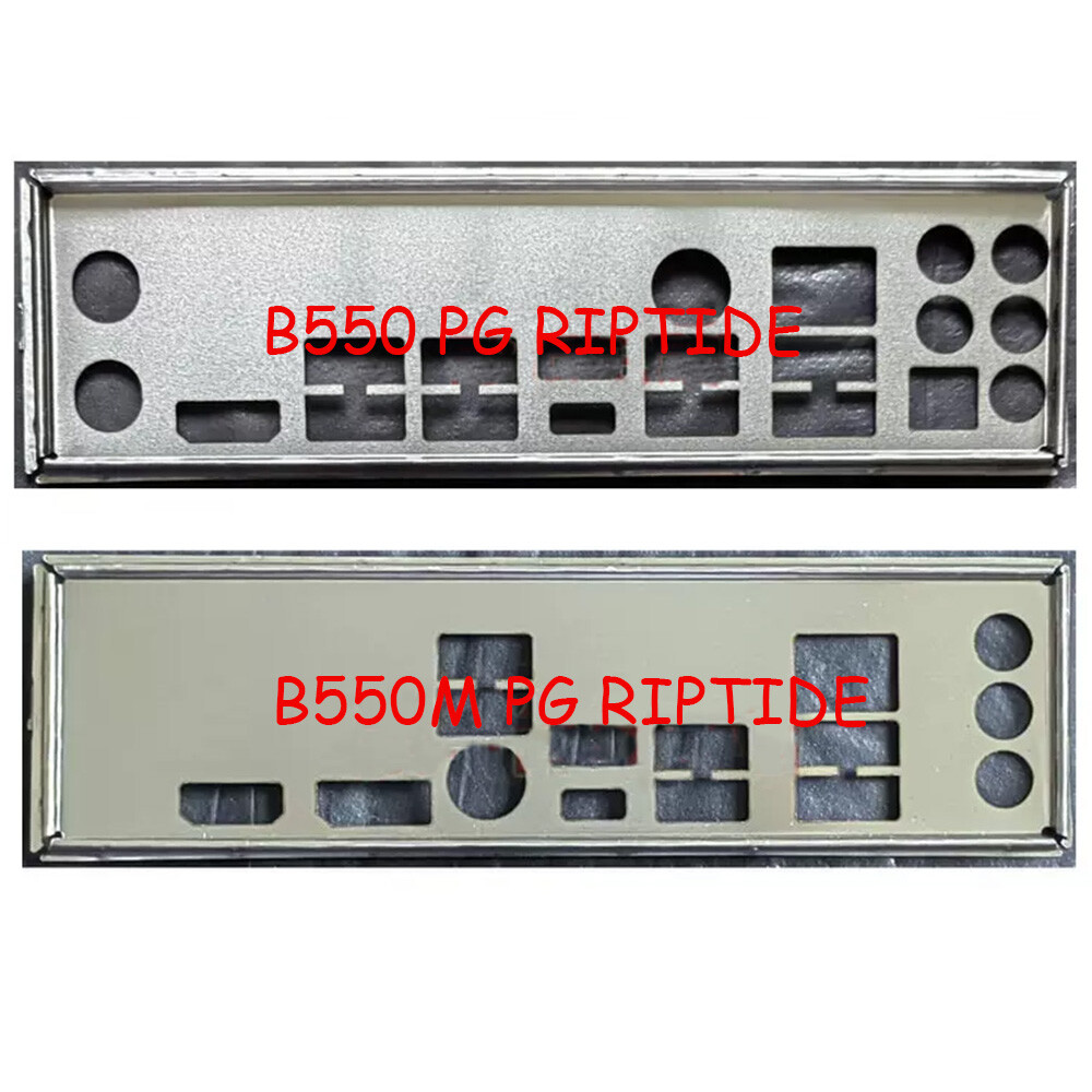 For ASRock B550 PG RIPTIDE, B550M PG Riptide I/O Shield BackPlate Blende Bracket
