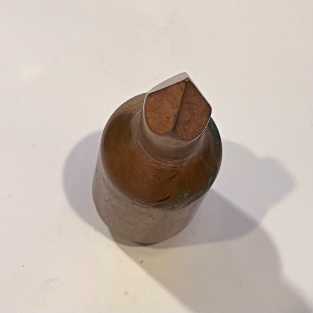 Copper Soldering Iron Tip Threaded 1 1/8" #4